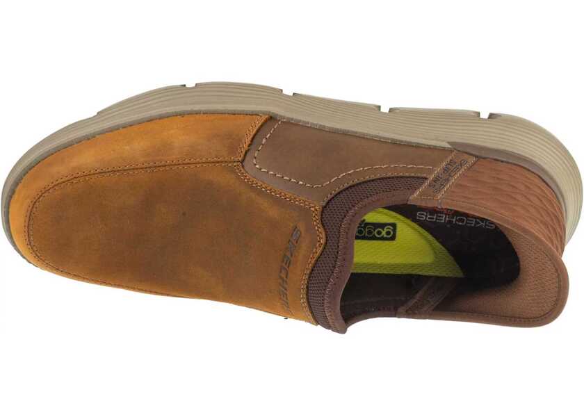 Pantofi Oxford SKECHERS Slip-Ins: Garza - Dorado Brown Barbati (BM 19082191) 3