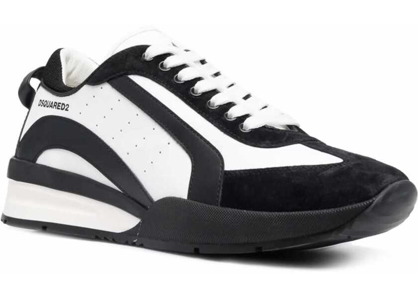 Sneakers DSQUARED2 Legend Two-Tone Calf And Suede Sneakers Black & White Barbati (BM 19082236) 2