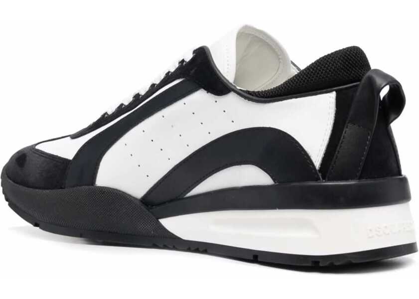 Sneakers DSQUARED2 Legend Two-Tone Calf And Suede Sneakers Black & White Barbati (BM 19082236) 3