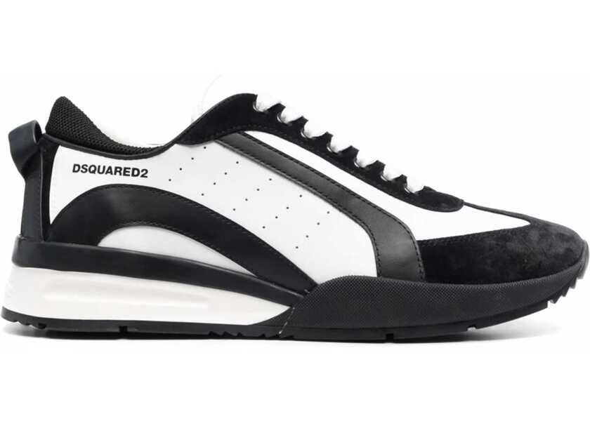 Sneakers DSQUARED2 Legend Two-Tone Calf And Suede Sneakers Black & White Barbati (BM 19082236) 1