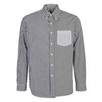 Camasi E.L.V. Denim Contrast Striped Cotton Shirt Femei