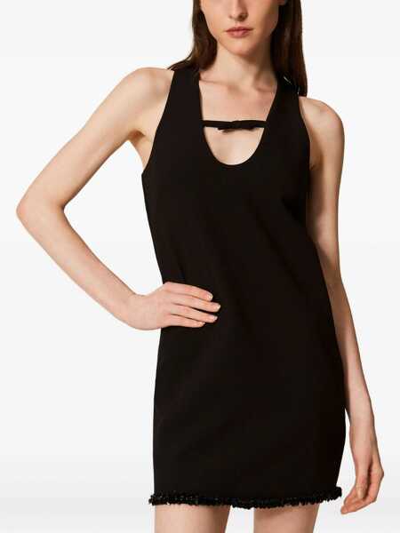 Rochii TWINSET Twinset Short Black Sleeveless Dress Black Femei (BM 19083141) 2