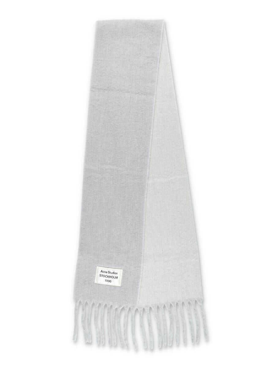 Esarfe Acne Studios Acne Studios Wool Scarf With Fringes GREY Barbati (BM 19083243) 2