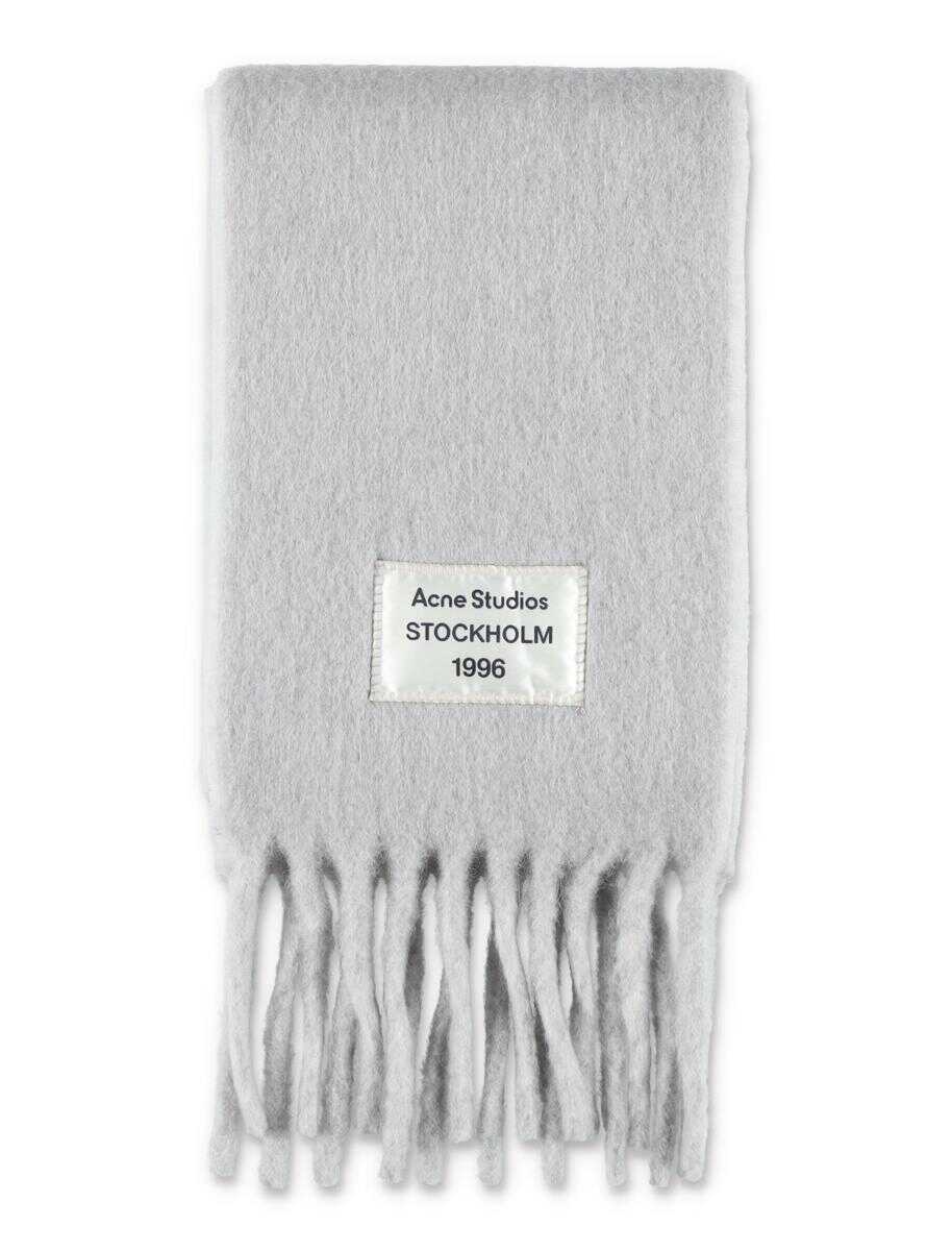 Esarfe Acne Studios Acne Studios Wool Scarf With Fringes GREY Barbati (BM 19083243) 1