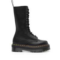 Bocanci Dr. Martens 1B99 Lace-Up Boots In Black Pisa Leather Femei