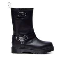 Bocanci Dr. Martens Anistone Hi Biker Boots In Black Calf Leather Femei