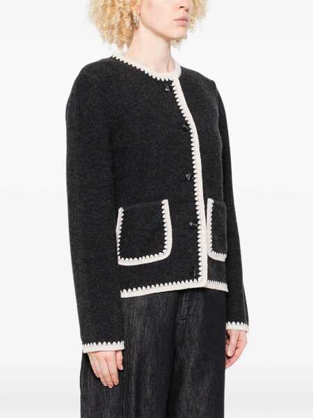 Pulovere Yerse Yerse Iliana Wool Jacket GREY Femei (BM 19083519) 3