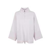 Paltoane D.Exterior Chalk-Colored Zip-Front Cape Femei