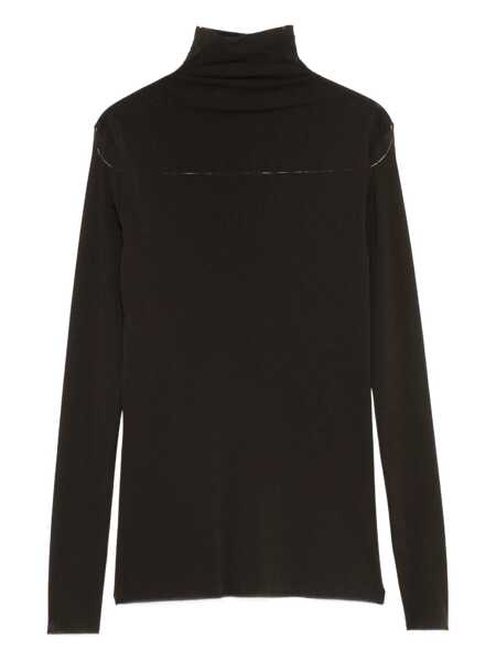 Pulovere D.EXTERIOR D.Exterior Black Long-Sleeve High-Neck Sweater GREY Femei (BM 19083831) 2