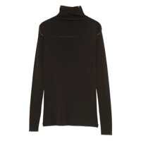 Pulovere D.Exterior Black Long-Sleeve High-Neck Sweater Femei
