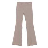 Pantaloni casual D.Exterior Beige Flared-Leg Trousers Femei