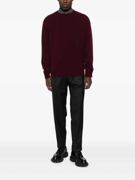 Pulovere Sebago Sebago Burgundy Crew Neck Sweater RED Barbati (BM 19084059) 2