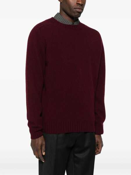 Pulovere Sebago Sebago Burgundy Crew Neck Sweater RED Barbati (BM 19084059) 3