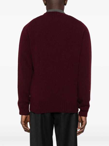 Pulovere Sebago Sebago Burgundy Crew Neck Sweater RED Barbati (BM 19084059) 4