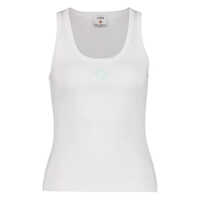 Topuri Casablanca Ribbed Tank Top With Logo Plaque Femei