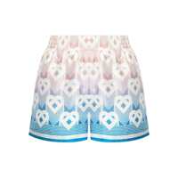 Pantaloni casual Casablanca Monogram Print Shorts Femei