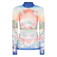 Topuri Casablanca Long-Sleeved Top With Graphic Print Femei