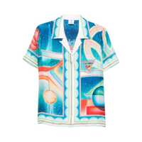 Camasi Casablanca Printed Silk Shirt Femei