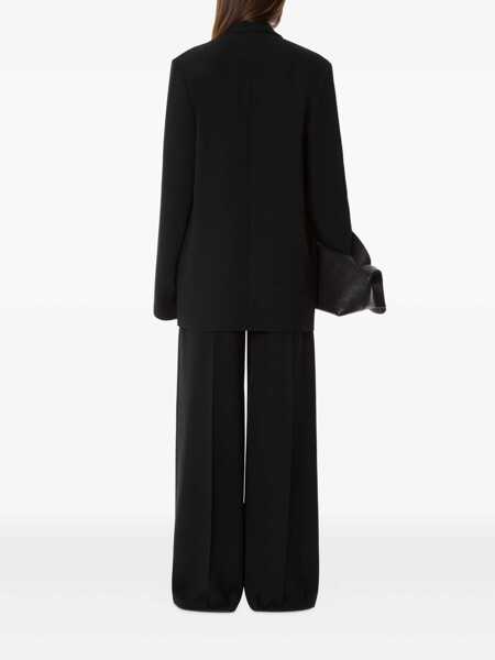 Pantaloni casual Alberta Ferretti Alberta Ferretti High-Waisted Wide-Leg Trousers With Pleats Black Femei (BM 19084569) 3