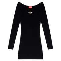 Rochii Diesel Black Viscose Dress Femei