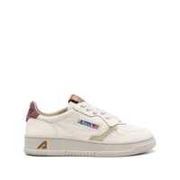 Sneakers Autry Medalist Low Marshmallow And Burgundy Leather Sneakers Femei