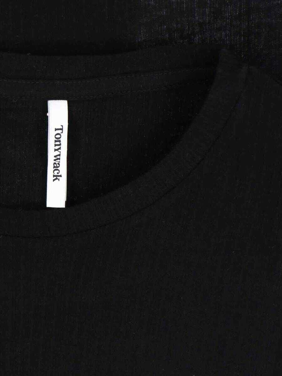 Topuri Tonywack Tonywack T-Shirts And Polos Black Femei (BM 19084908) 3