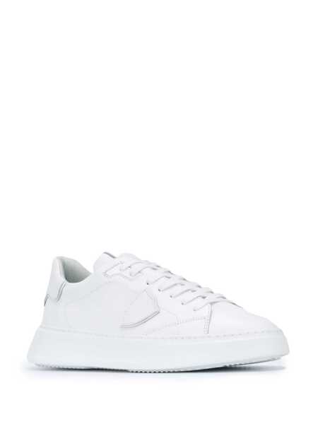 Sneakers Philippe Model Philippe Model White Temple Sneakers In Calf Leather WHITE Barbati (BM 19084944) 2