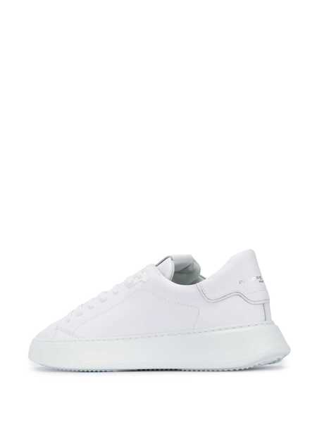 Sneakers Philippe Model Philippe Model White Temple Sneakers In Calf Leather WHITE Barbati (BM 19084944) 3