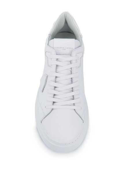 Sneakers Philippe Model Philippe Model White Temple Sneakers In Calf Leather WHITE Barbati (BM 19084944) 4