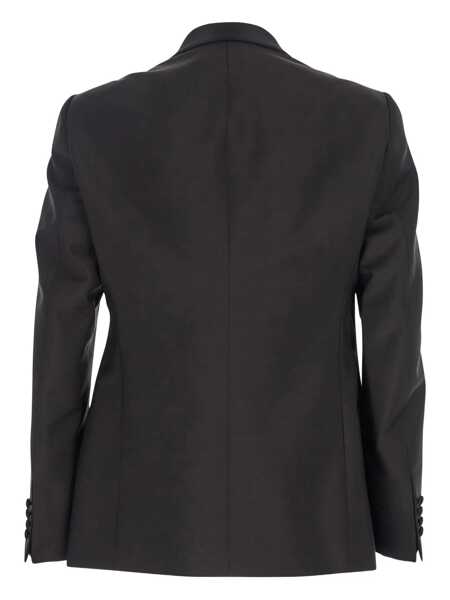 Geci Emporio Armani Brown Single-Breasted Jacket With Shawl Revers In Wool Blend Man BROWN Barbati (BM 19085385) 2
