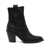 ASH Ash Texan Heeled Ankle Boots Black