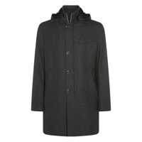 Paltoane Montecore Grey Wool Coat Barbati