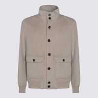 Geci MONTECORE Montecore Beige Cashmere Casual Jacket