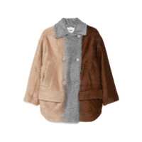 Paltoane Fendi Wool Furry Coat Femei
