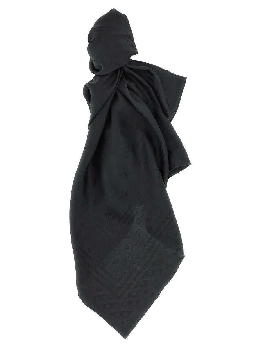 Esarfe Dolce & Gabbana Dolce & Gabbana Logo Scarf Black Femei (BM 19085541) 1
