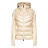 Geci de iarna Moncler Grenoble Beige Hooded Down Jacket Femei