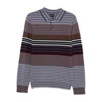 Pulovere Paul Smith Purple Crewneck Sweater With Stripes Barbati