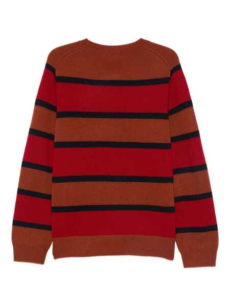 Pulovere GUEST IN RESIDENCE Guest In Residence Striped Cashmere Crew Neck Sweater BROWN Barbati (BM 19086240) 2