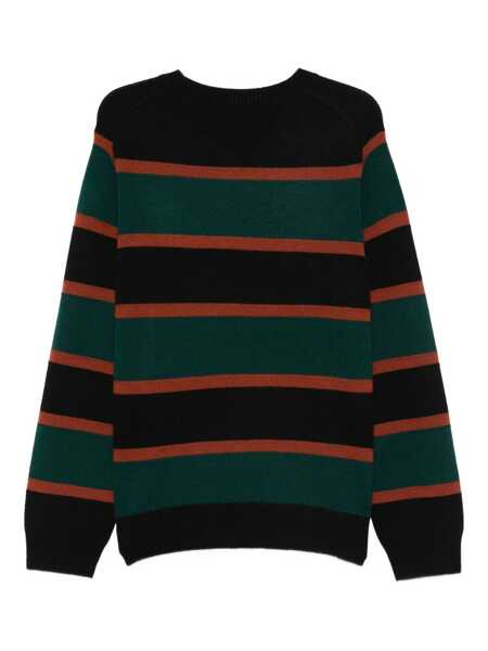 Pulovere GUEST IN RESIDENCE Guest In Residence Striped Cashmere Crew Neck Sweater Black Barbati (BM 19086243) 2