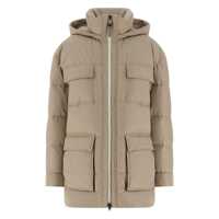 Geci Brunello Cucinelli Knitted Neck Down Jacket Femei