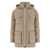 Brunello Cucinelli Brunello Cucinelli Knitted Neck Down Jacket Beige