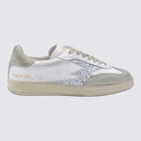 Sneakers Moa Master Of Arts Silver And White Leather Sneakers Femei