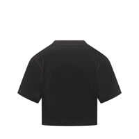 Imbracaminte Off-White Dama - Tricouri Off-White Off-White Off-White Black Crop T-Shirt With White Logo Black Femei (BM 19086540) - B-mall.ro