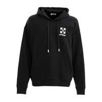 Bluze de trening Off-White Black Hoodie In Cotton With Arrows And Logo Barbati