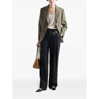 Imbracaminte Prada Dama - Pantaloni casual Prada Prada Wool Gabardine Trousers BLUE Femei (BM 19086657) - B-mall.ro