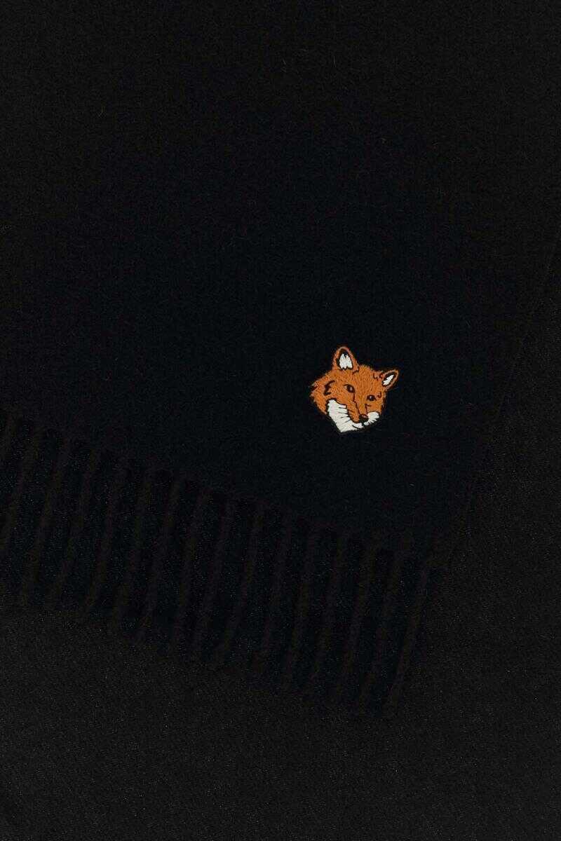 Esarfe MAISON KITSUN Maison Kitsun Fox Head Scarf Black Femei (BM 19086777) 2