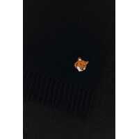 Esarfe MAISON KITSUNÉ Dama - Esarfe MAISON KITSUN Maison Kitsun Fox Head Scarf Black Femei (BM 19086777) - B-mall.ro