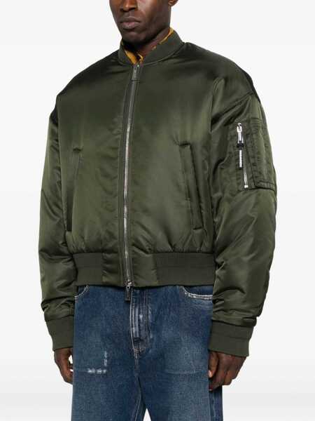 Bomber jacket DSQUARED2 DSQUARED2 Green Zip-Up Bomber Jacket GREEN Barbati (BM 19086900) 3