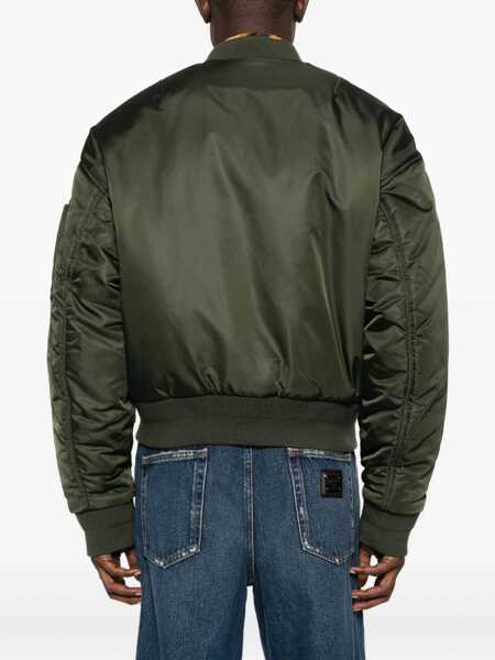 Bomber jacket DSQUARED2 DSQUARED2 Green Zip-Up Bomber Jacket GREEN Barbati (BM 19086900) 4