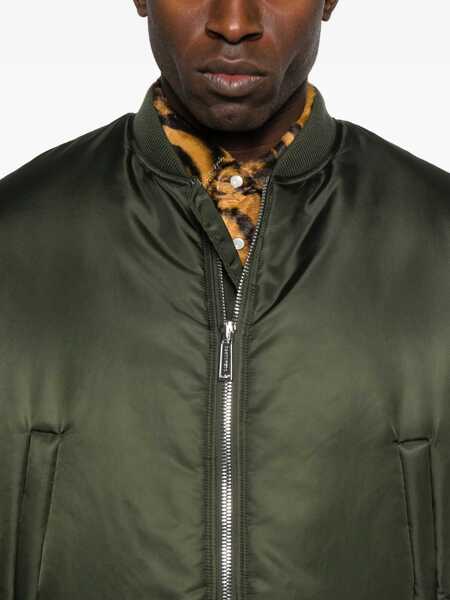 Bomber jacket DSQUARED2 DSQUARED2 Green Zip-Up Bomber Jacket GREEN Barbati (BM 19086900) 5